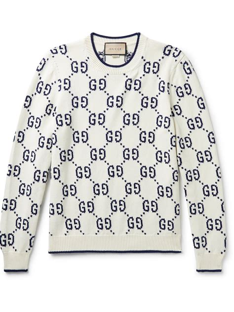 black and white gucci sweater.